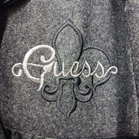 Women's Guess Gray Double Breasted Pea Coat Sz M image number 6