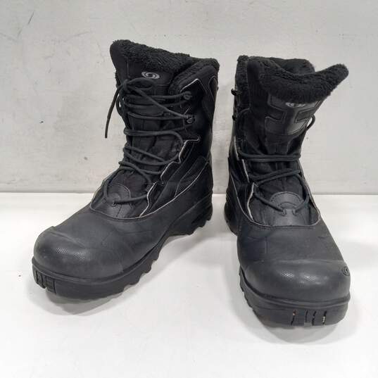 Salomon Toundra Men's Black Snow Boots Size 10 image number 1