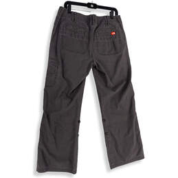 Womens Gray Flat Front Pockets Convertible Roll Up Leg Hiking Pants Sz 14R alternative image