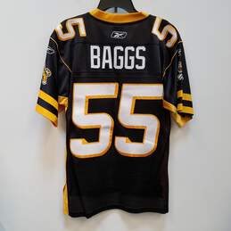 Mens Black Hamilton Tiger Cats Baggs #55 Football CFL Pullover Jersey Size S alternative image