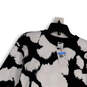 NWT Mens Black White Crew Neck Long Sleeve Pullover Sweatshirt Size Medium image number 1