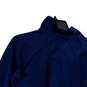Mens Blue Dri-Fit Mock Neck 1/4 Zip Long Sleeve Activewear T-Shirt Size M image number 4