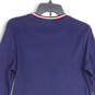 Womens Blue Long Sleeve Round Neck Pullover Sweater Dress Size Medium image number 4
