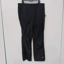 Mens Black Clima Proof Elastic Waist Straight Leg Pull-On Sweatpants Sz XL