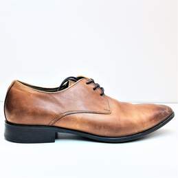 Aldo Brown Leather Derby Dress Shoes US 10.5