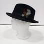 Stetson Women's TWFRDK8220 Black Frederick Wool Selby Felt Center Fedora Hat Size 7 image number 2