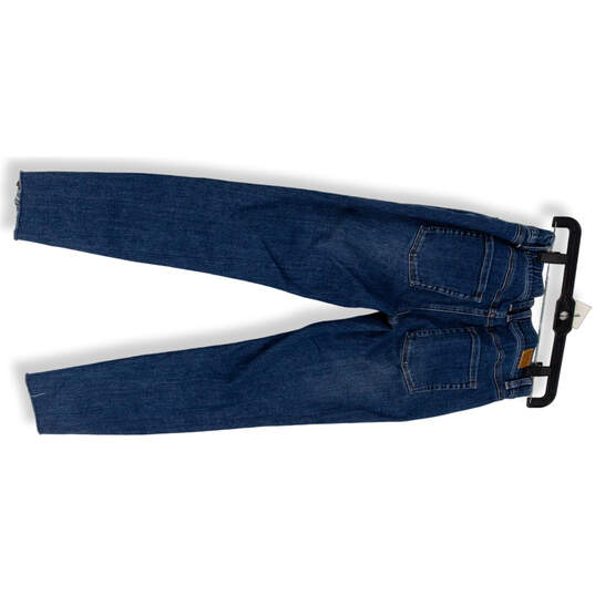 Womens Blue Medium Wash Elastic Waist Pull-On Denim Jegging Jeans Size 4 image number 2