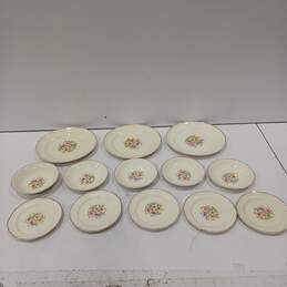 Bundle of Assorted Floral China Plates