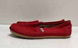 TOMS Women's Red Slip-On Casual Shoes Sz. 7