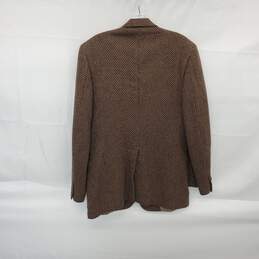 Vintage Christian Dior Men's Brown Tweed Wool Blazer Jacket Size 40 alternative image