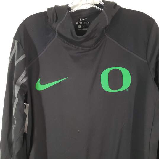 Womens Dri Fit Oregon Ducks 3/4 Sleeve Pullover Hooded T-Shirt Size Large image number 3