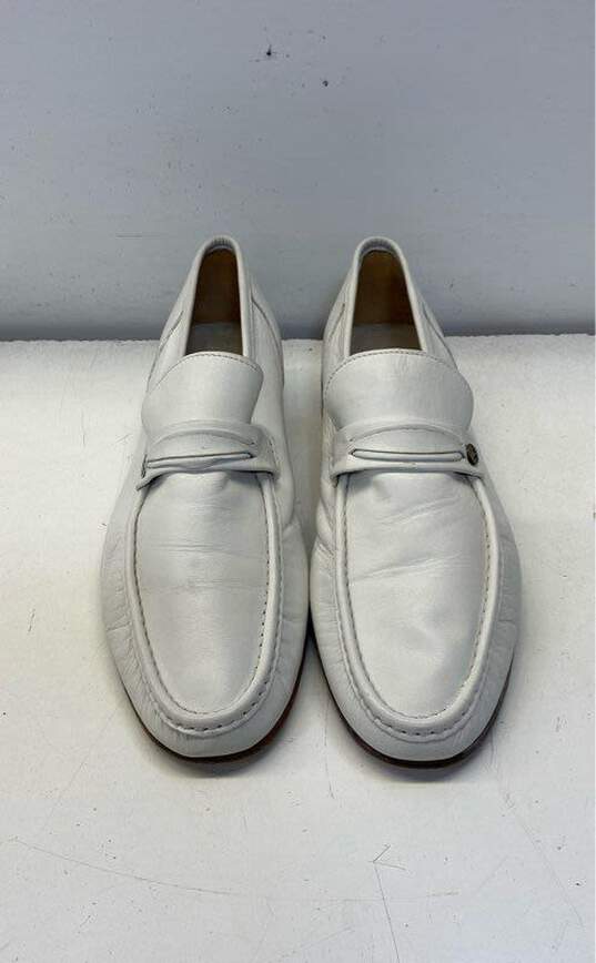 Valentino White Loafer Casual Shoe Men 11 image number 2