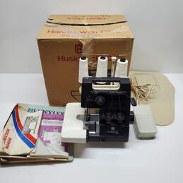 Huskylock 430 Serger Sewing Machine with Manual IOB Untested