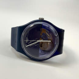 Designer Swatch Swiss SUON105 Blue Adjustable Strap Analog Wristwatch