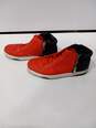 Gucci Hudson Men's Black & Orange Shoes Size 7.5 image number 2