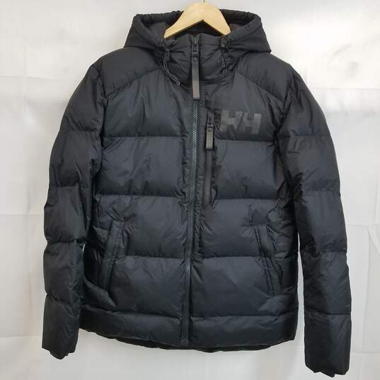 Helly Hansen waterproof black insulated puffer jacket men's M image number 1