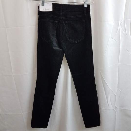 Loft Women's Black Velvet Jeans Size 0 image number 2