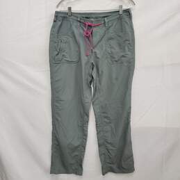The North Face 100% Nylon Gray Hiking w Drawstring Pants Size 10