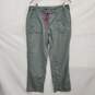 The North Face 100% Nylon Gray Hiking w Drawstring Pants Size 10 image number 1