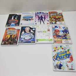 VTG. x9 Mixed Lot Untested P/R* Wii Games Music Exercise & Action DDR Hottest Party++ alternative image
