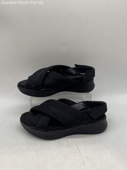 Authentic Burberry Womens Black Strap Style Slingback Sandals Size EUR 36.5