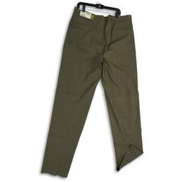 NWT Off the Cuff Mens Green Pleated Mid Rise Straight Leg Khakis Pants Size 42 alternative image