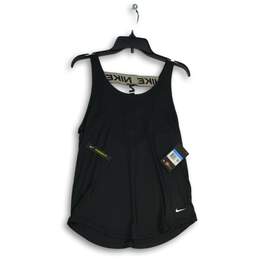 NWT Nike Womens Black Standard Fit Round Neck Sleeveless Pullover Tank Top Sz M