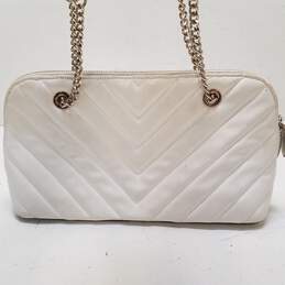 DKNY White PU Quilted Small Shoulder Satchel Bag Handbag alternative image