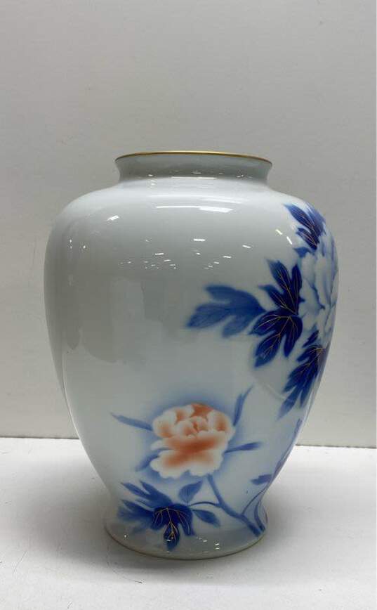 Fukagawa Art Vase Japanese Porcelain 10 inch Tall Vintage Oriental Vase image number 3