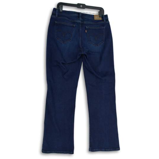 Levi's Womens 525 Blue Denim 5 Pocket Design Dark Wash Curvy Bootcut Jeans Sz 12 image number 2