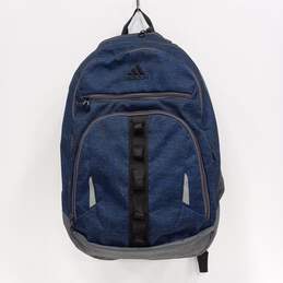 Navy Blue & Gray Adidas Backpack
