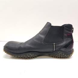 Natha Studio Italy Black Leather Pull On Ankle Boots Men's Size 10 M alternative image