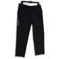 NWT Womens Black Flat Front Slash Pocket Dress Pants Size 34 x 29 image number 1