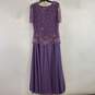 Scala Women Orchid Beaded Dress Sz 14 image number 2