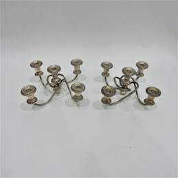 Over 1900 grams (2) Weighted Sterling Silver Candelabras w/o Bases