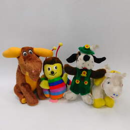 Vintage Superior Toy & Novelty Carnival Prize Plush Toys Moose Rainbow Bee Dog Horse