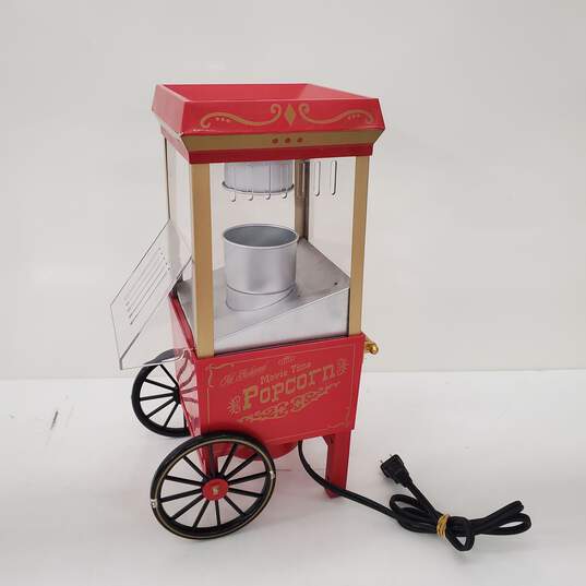 Nostalgia Electrics Old Fashioned Movie Time Popcorn Mini Cart OFP501 Popcorn Maker - Untested image number 2