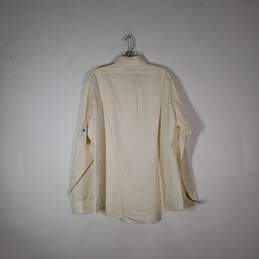 Mens Cotton Collared Long Sleeve Chest Pocket Button Front Dress Shirt Sz 16-36 alternative image