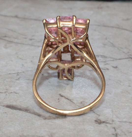 14K Yellow Gold CZ Ring image number 4