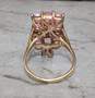 14K Yellow Gold CZ Ring image number 4