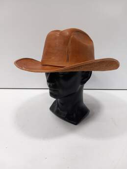 Argentina Brown Stamped Cowboy Hat Size Not Marked