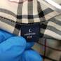 AUTHENTICATED Burberry London Cotton Beige Check Button Up Mens Size L image number 4