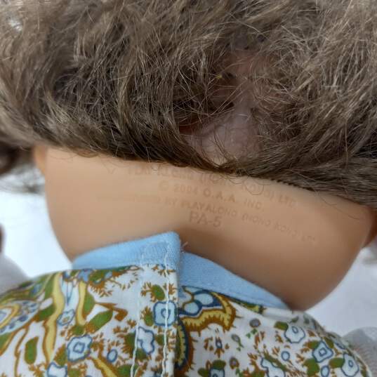 Cabbage Patch Doll Brown Hair W/Blue Floral Dress image number 3