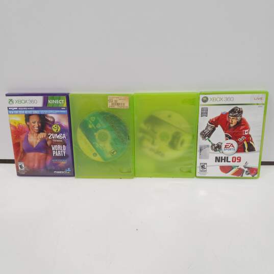 Microsoft Xbox 360 Console with Four Games & Two Controllers image number 3