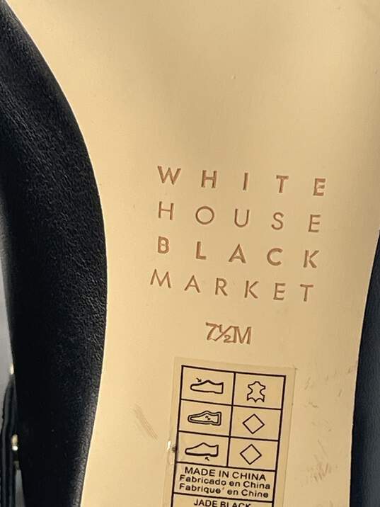 White House/Black Market Black Open Back, High Heel Shoe image number 5
