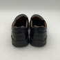 Mens Black Leather Square Toe Low Top Slip-On Loafer Shoes Size 9 image number 2