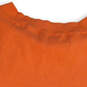 Womens Orange Short Sleeve Boat Neck Pullover Ribbed Blouse Top Size Large image number 4