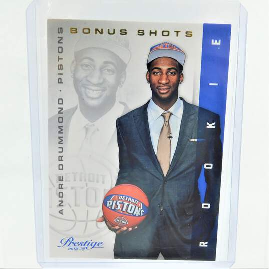 2012-13 Andre Drummond Prestige Rookie Bonus Shots Gold /249 Detroit Pistons image number 1