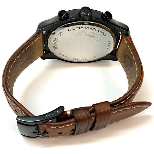 Designer Fossil BQ-2049 Chronograph Dial Adjustable Strap Analog Wristwatch image number 4