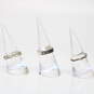 Assortment of 3 Sterling Silver Rings Size 6, 6.25, 7.75 - 6.4g image number 2